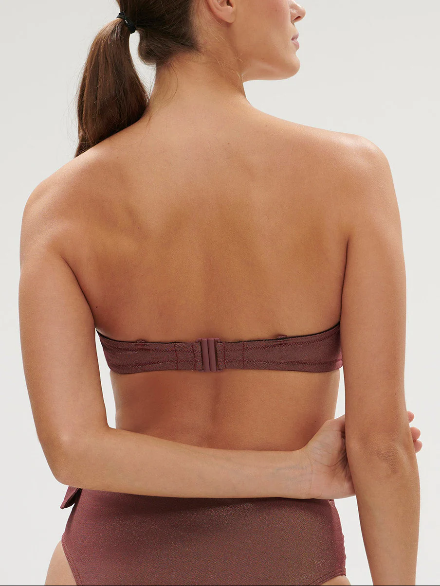 Bandeau souple - Lurex Dark Purple - Image 3