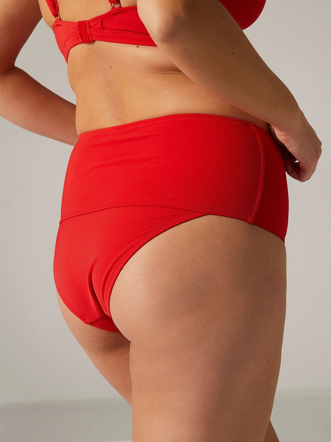 Culotte de bain taille haute - Cherry - Image 2