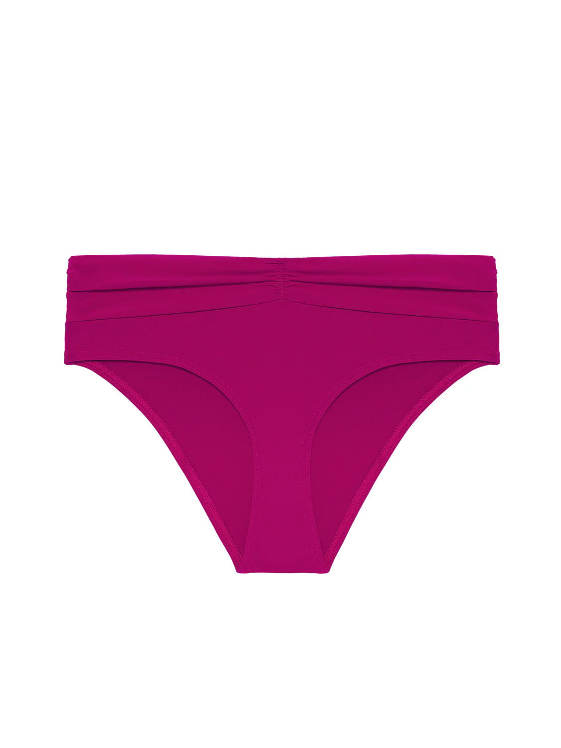 Culotte de bain taille haute - Framboise - Image 3