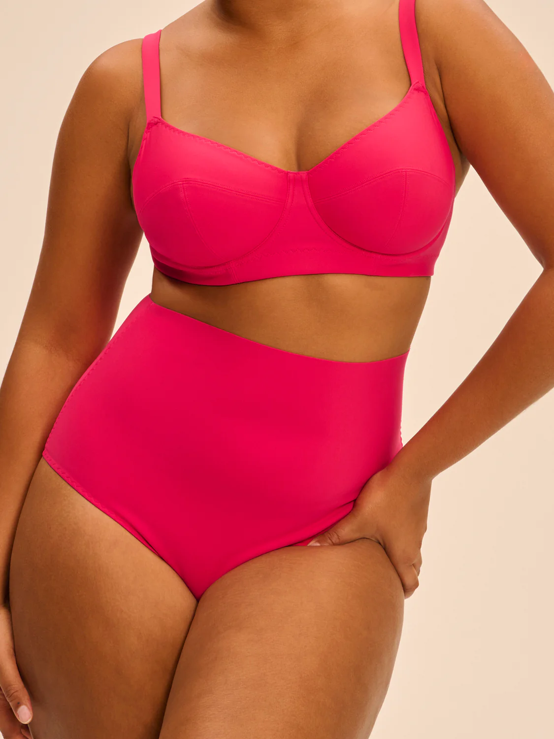 Culotte de bain taille haute - Lipstick - Image 6