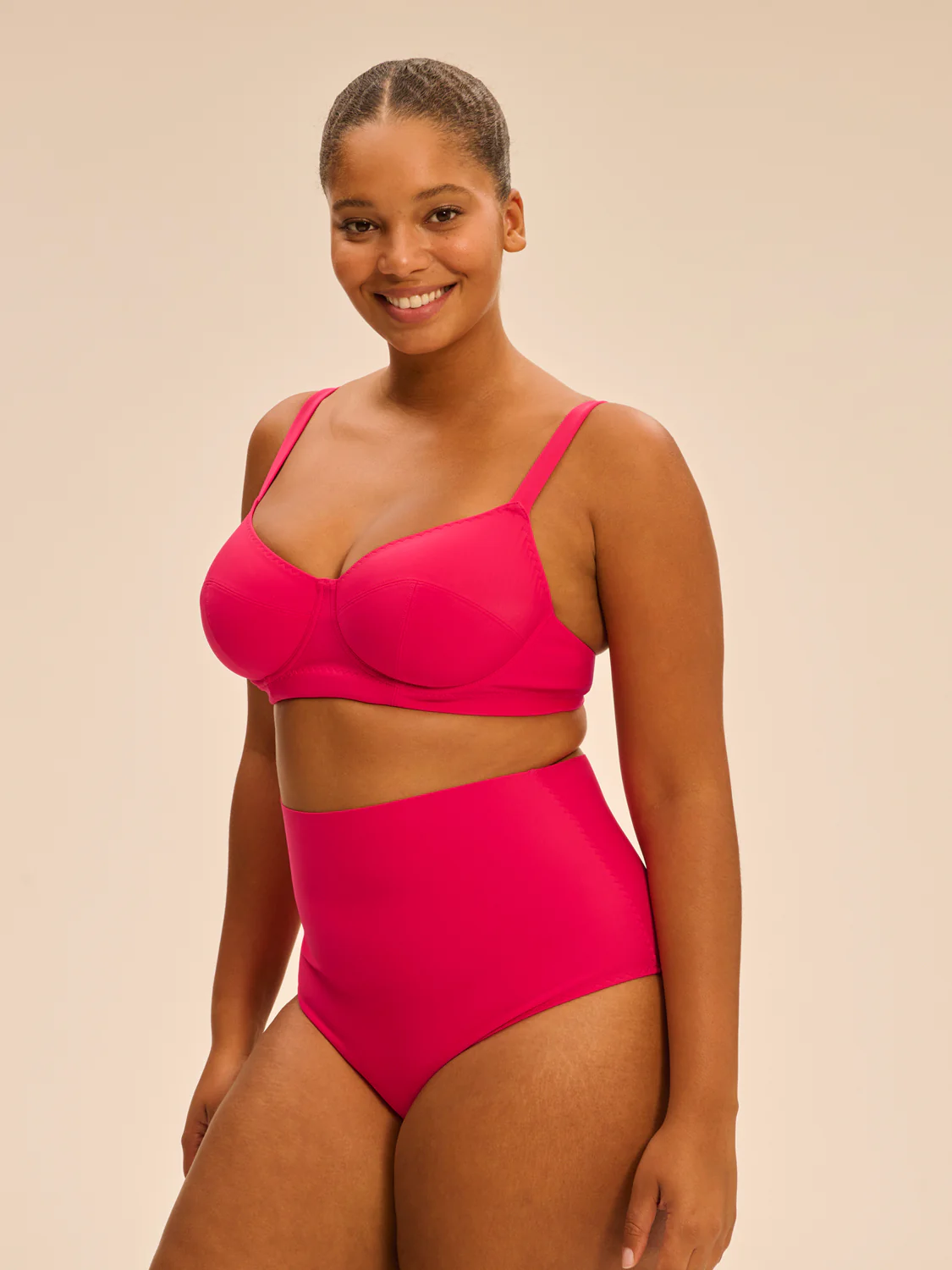 Culotte de bain taille haute - Lipstick - Image 8
