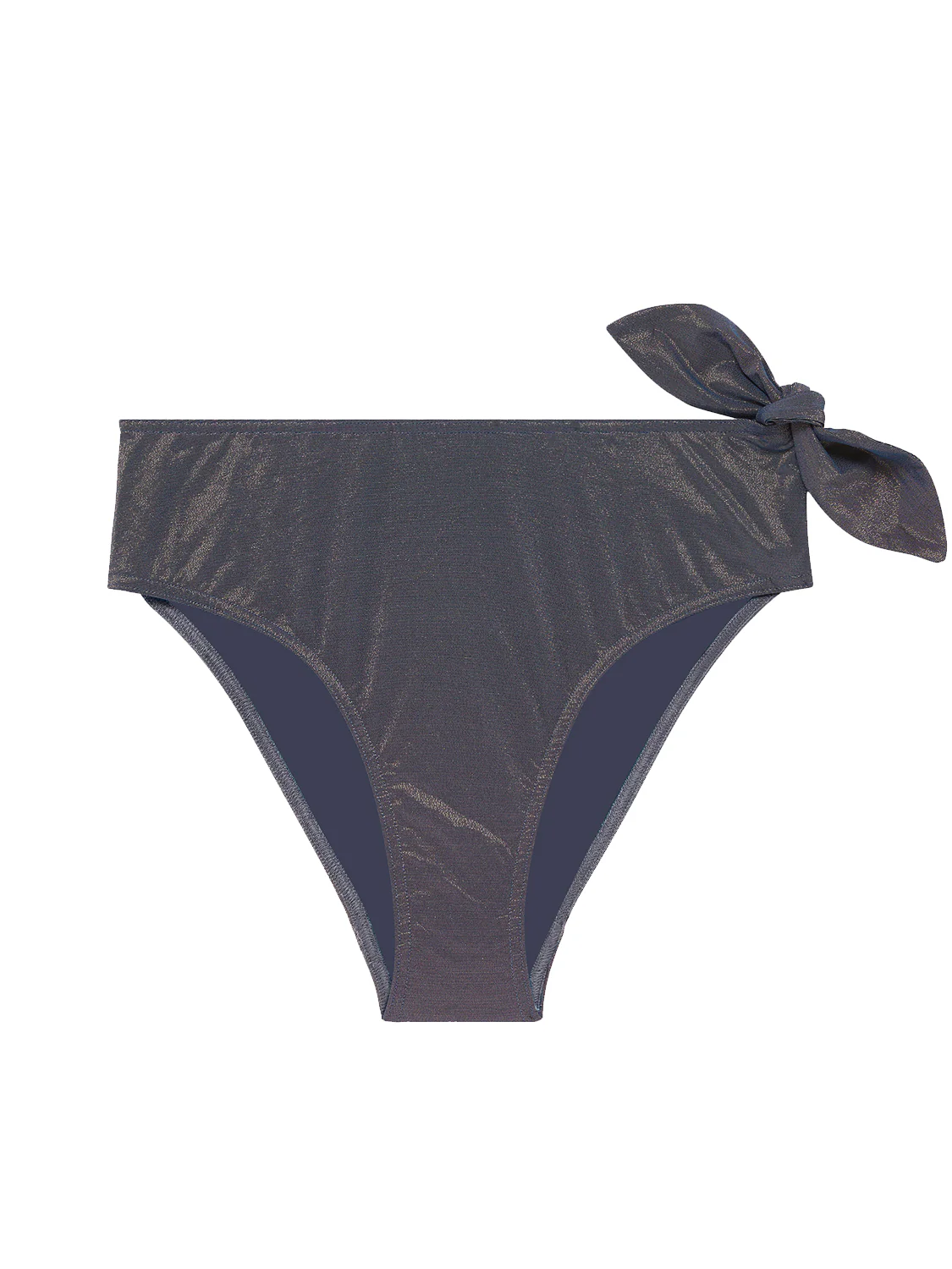 Culotte de bain taille haute - Lurex Midnight - Image 5