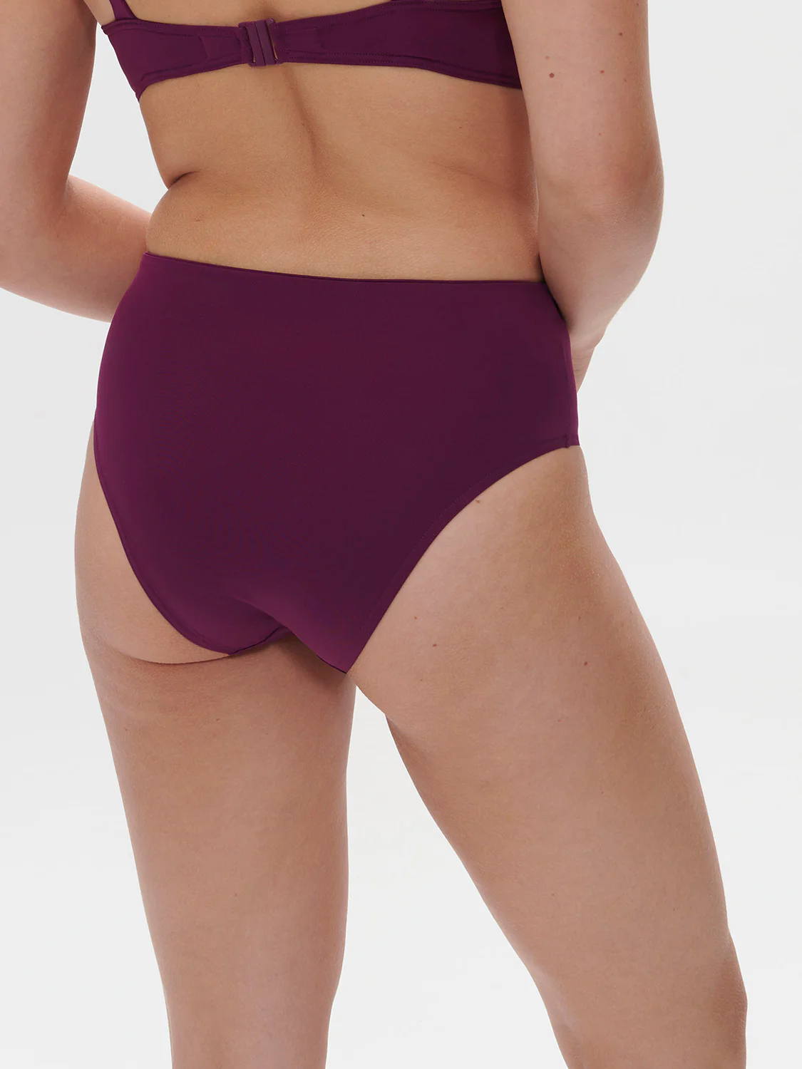 Culotte de bain taille haute - Mûre - Image 4