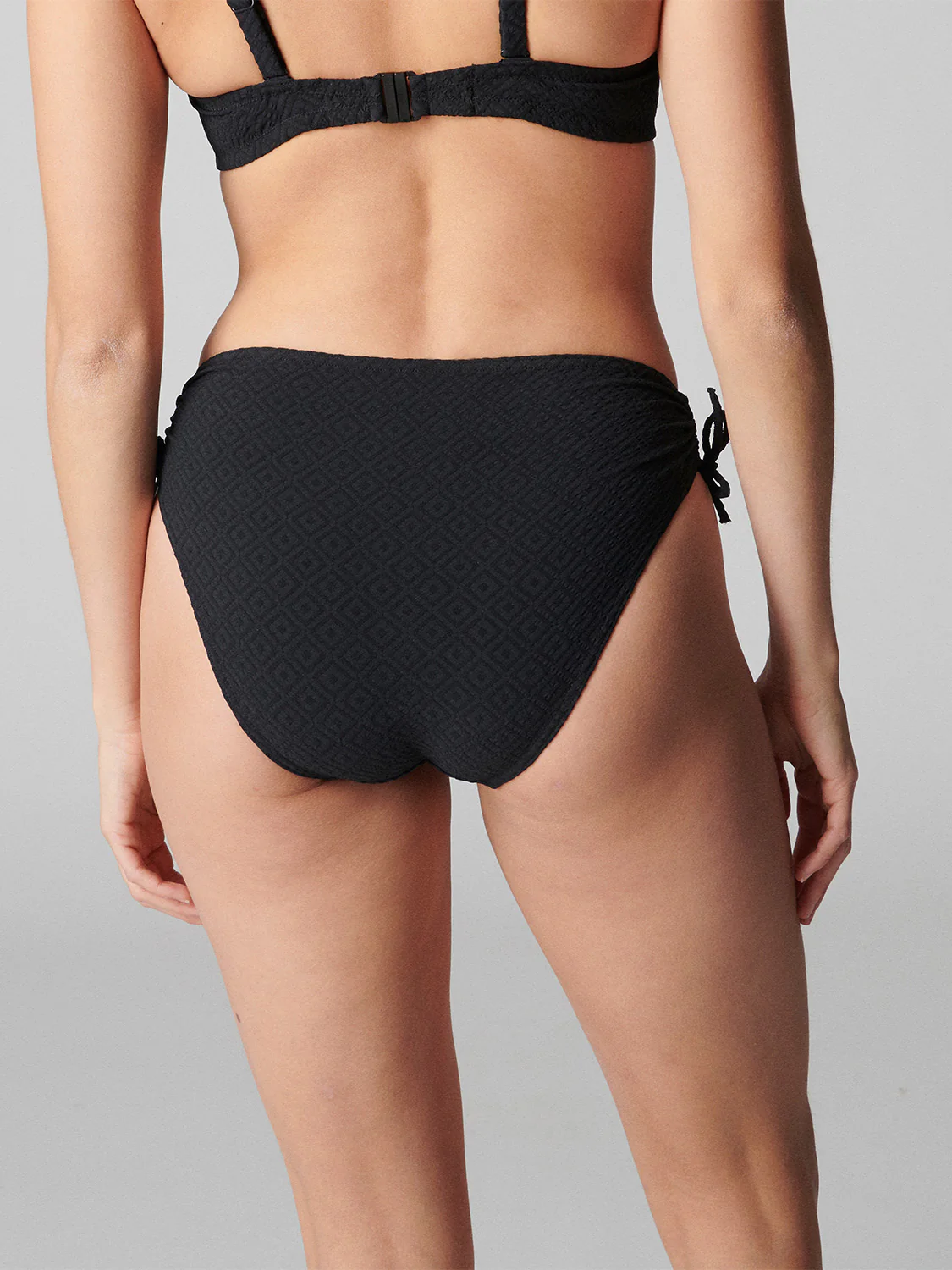 Culotte de bain taille haute - Noir - Image 2