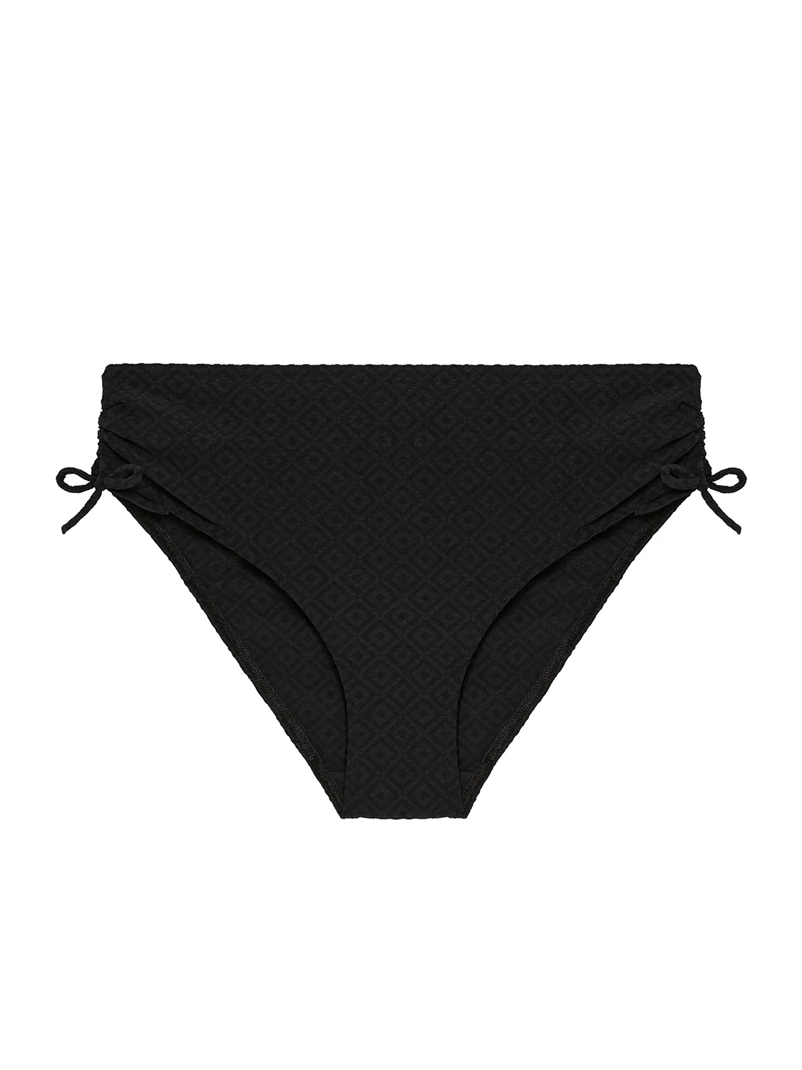 Culotte de bain taille haute - Noir - Image 5