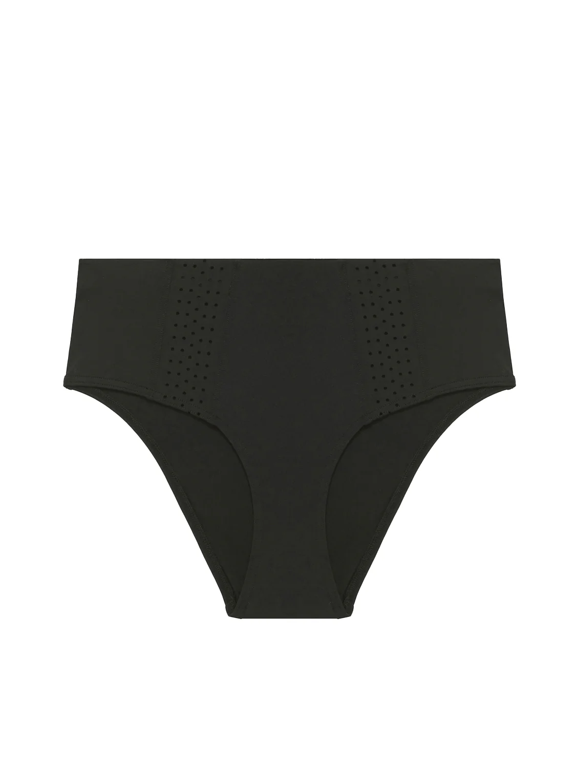 Culotte de bain taille haute - Noir - Image 5