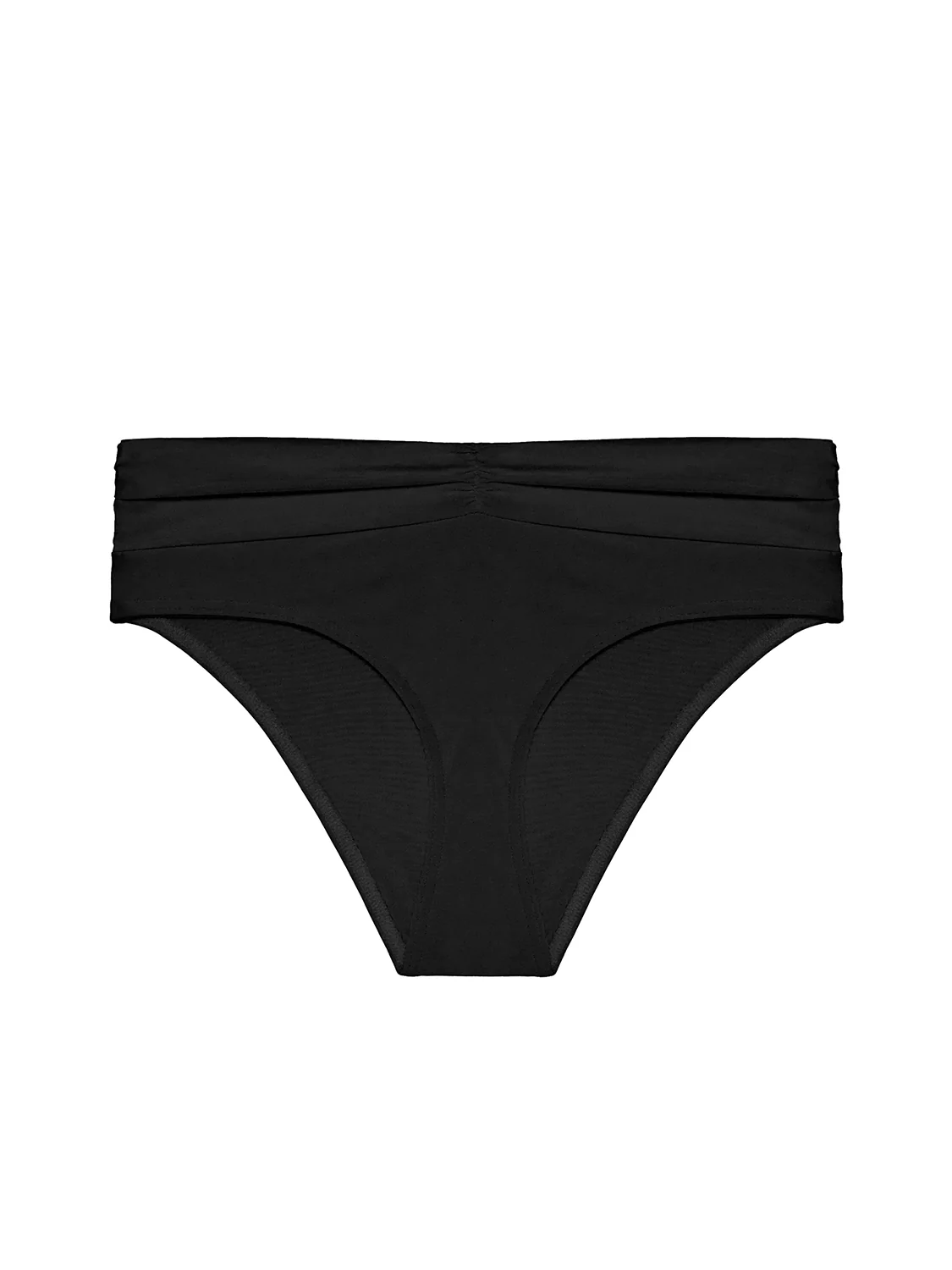 Culotte de bain taille haute - Noir - Image 3