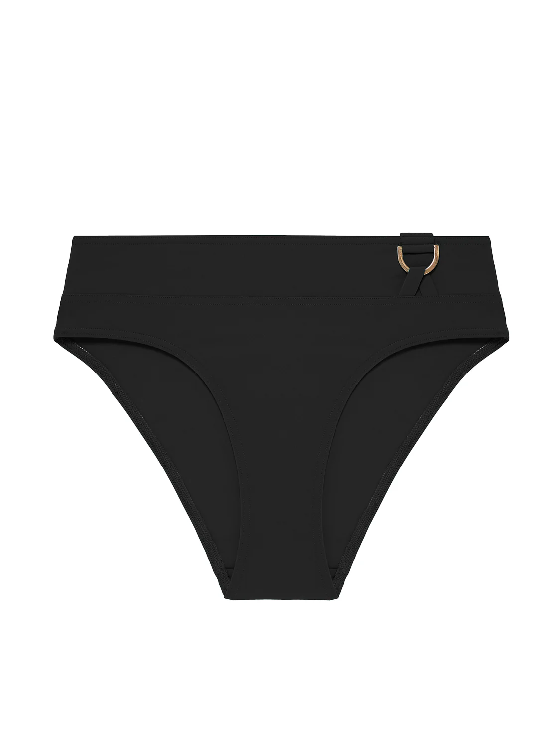 Culotte de bain taille haute - Noir - Image 5