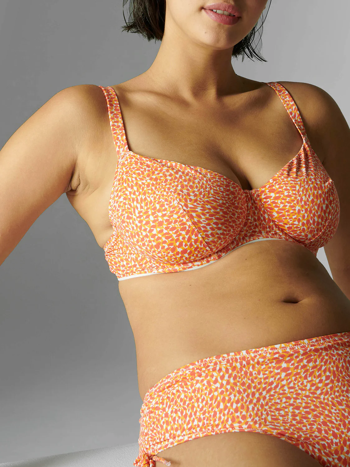 Culotte de bain taille haute - Orangeade - Image 3