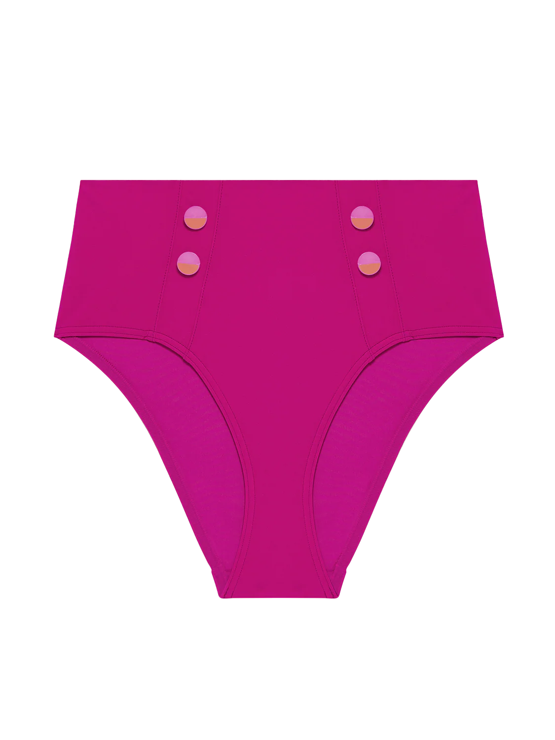 Culotte de bain taille haute - Rose Hibiscus - Image 5