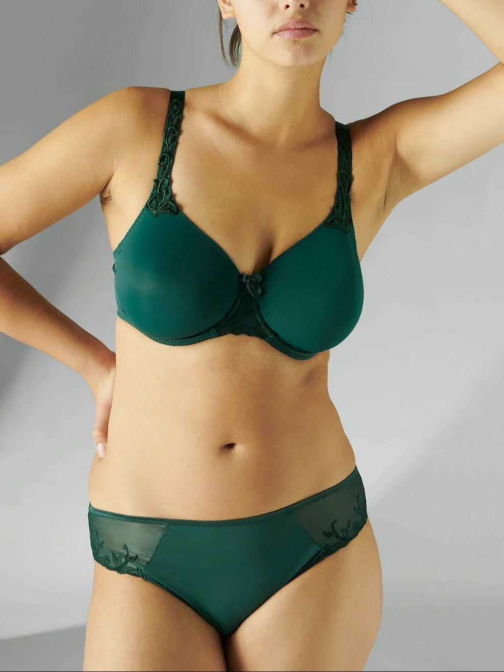 Culotte en coton - Vert agate - Image 3