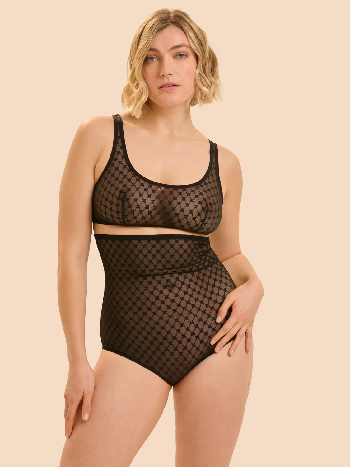 Culotte haute gainante - Noir - Image 7