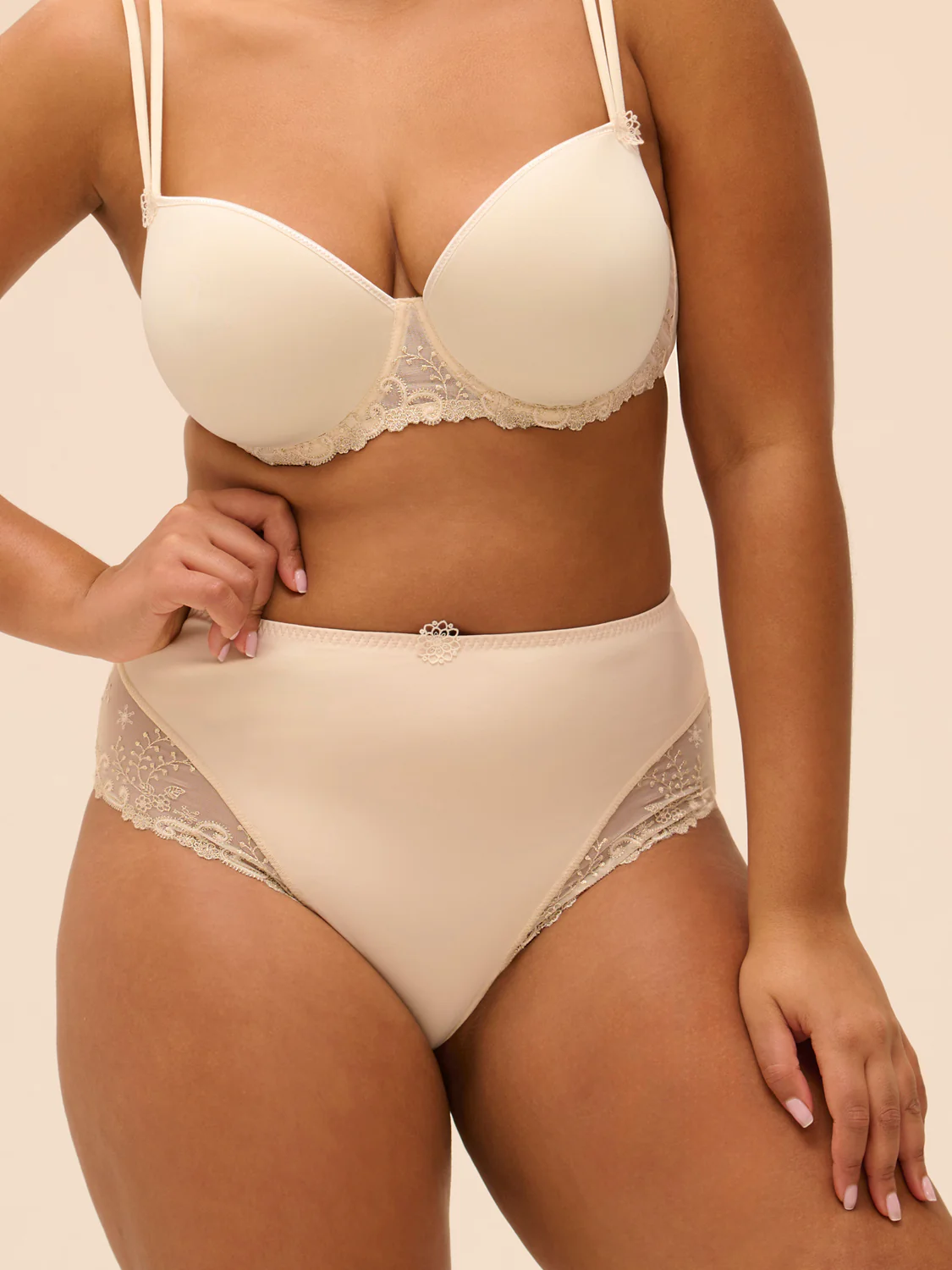 Culotte taille haute - Beige Topaze - Image 6