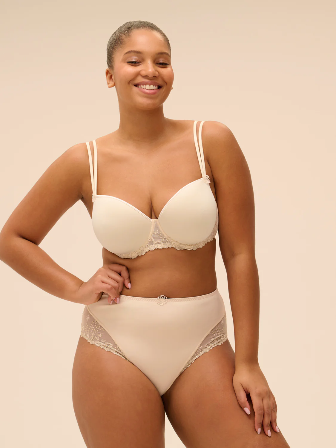 Culotte taille haute - Beige Topaze - Image 9