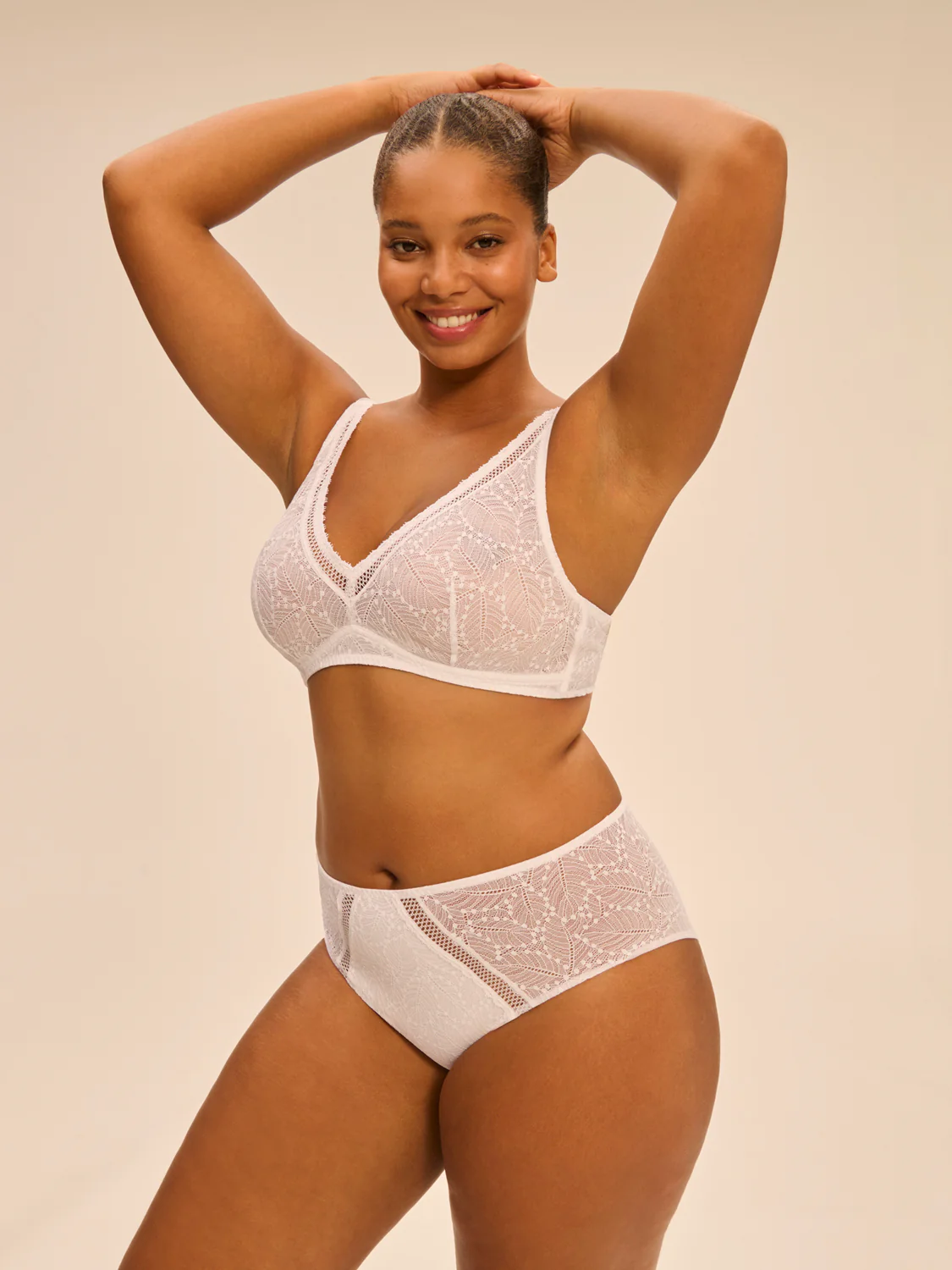 Culotte taille haute - Blanc - Image 8