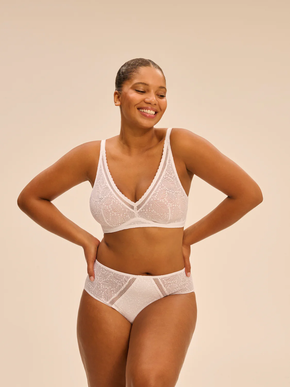 Culotte taille haute - Blanc - Image 9