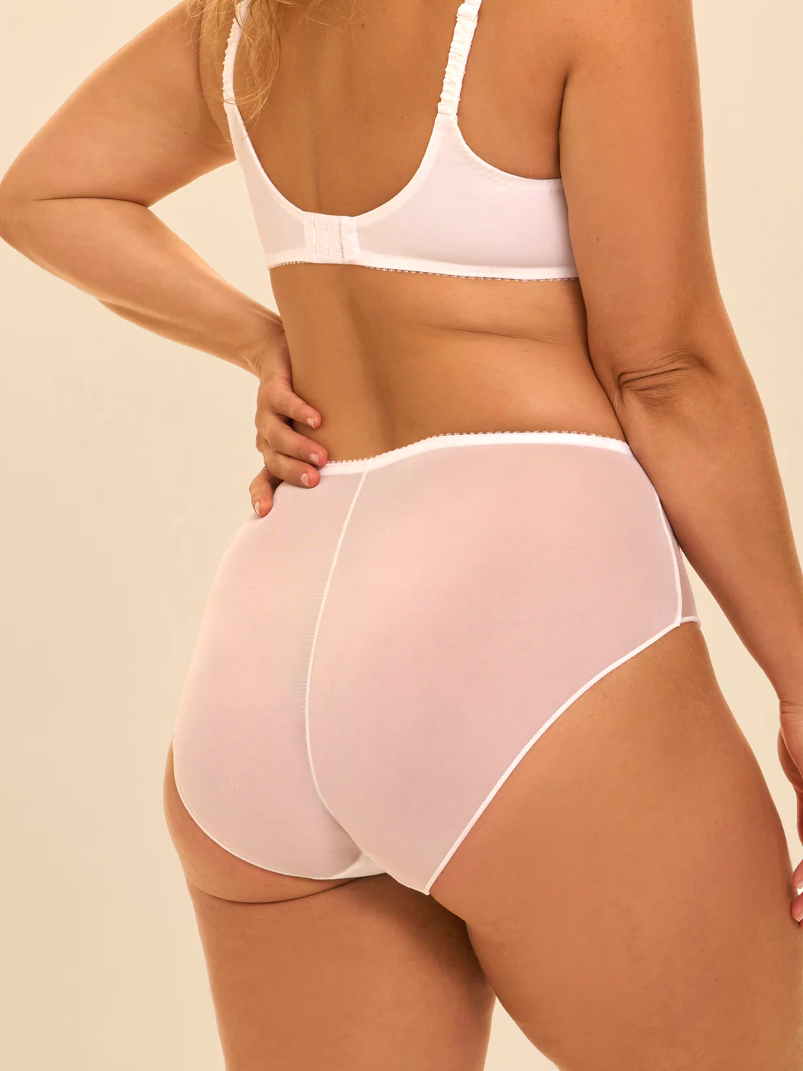 Culotte taille haute - Blanc - Image 5