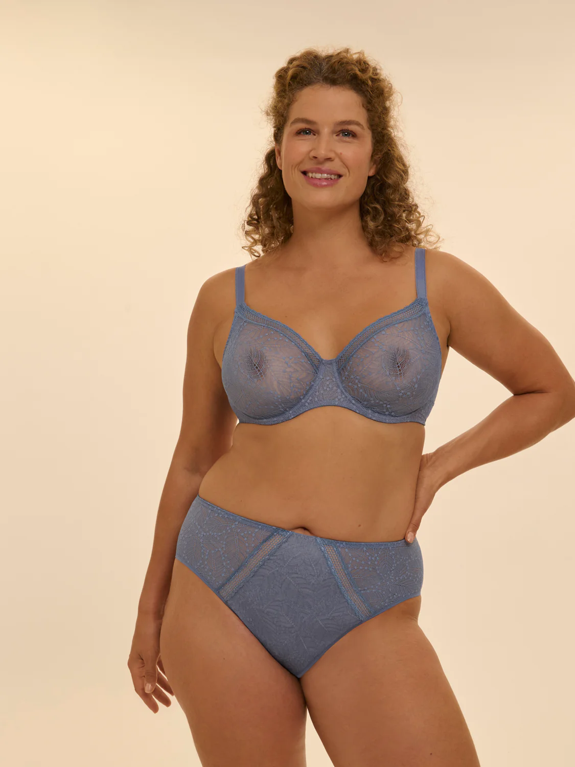 Culotte taille haute - Bleu Chambray - Image 9
