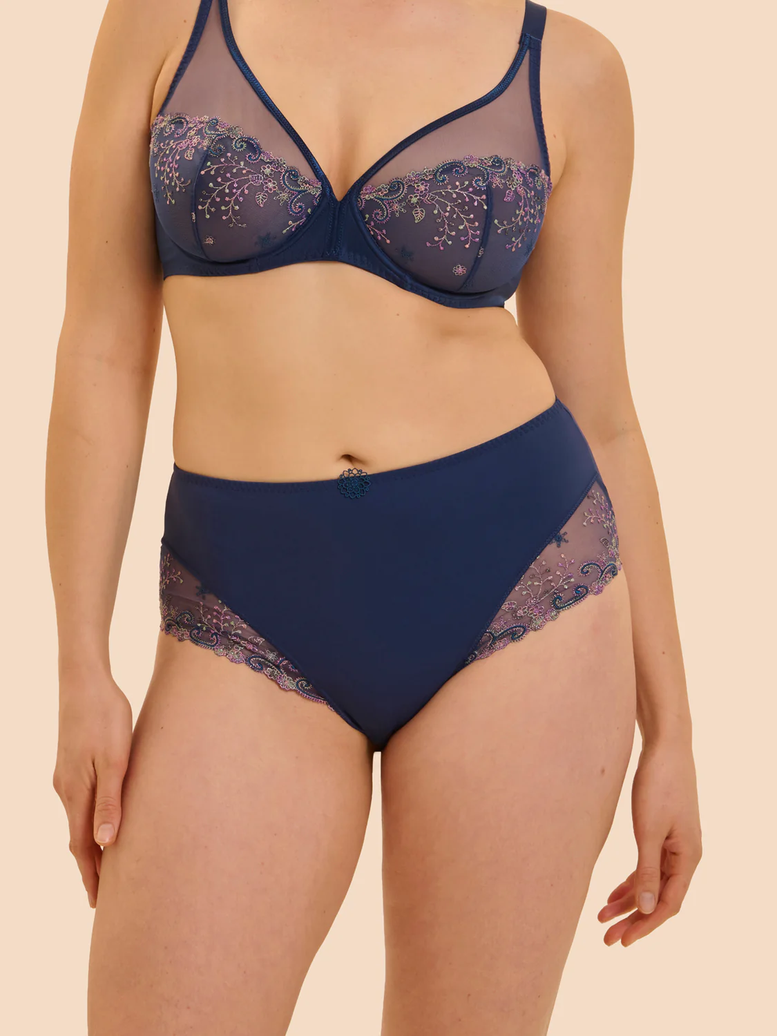 Culotte taille haute - Bleu Rainbow