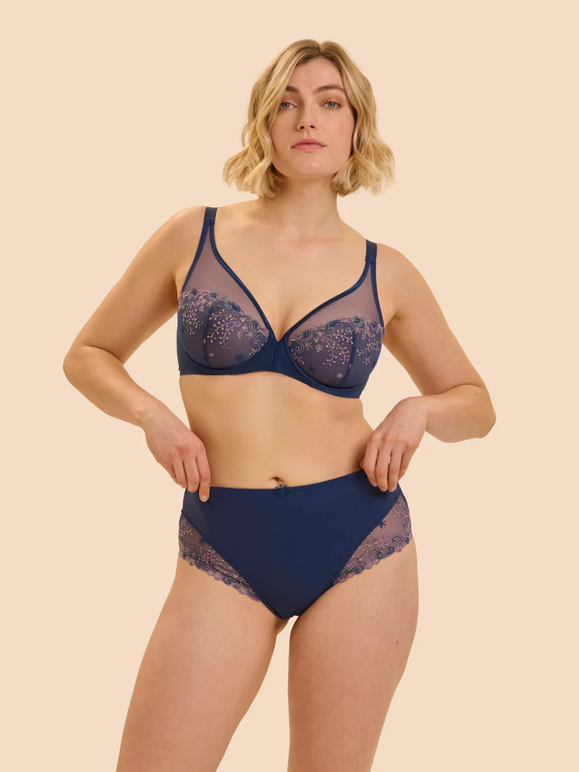 Culotte taille haute - Bleu Rainbow - Image 3
