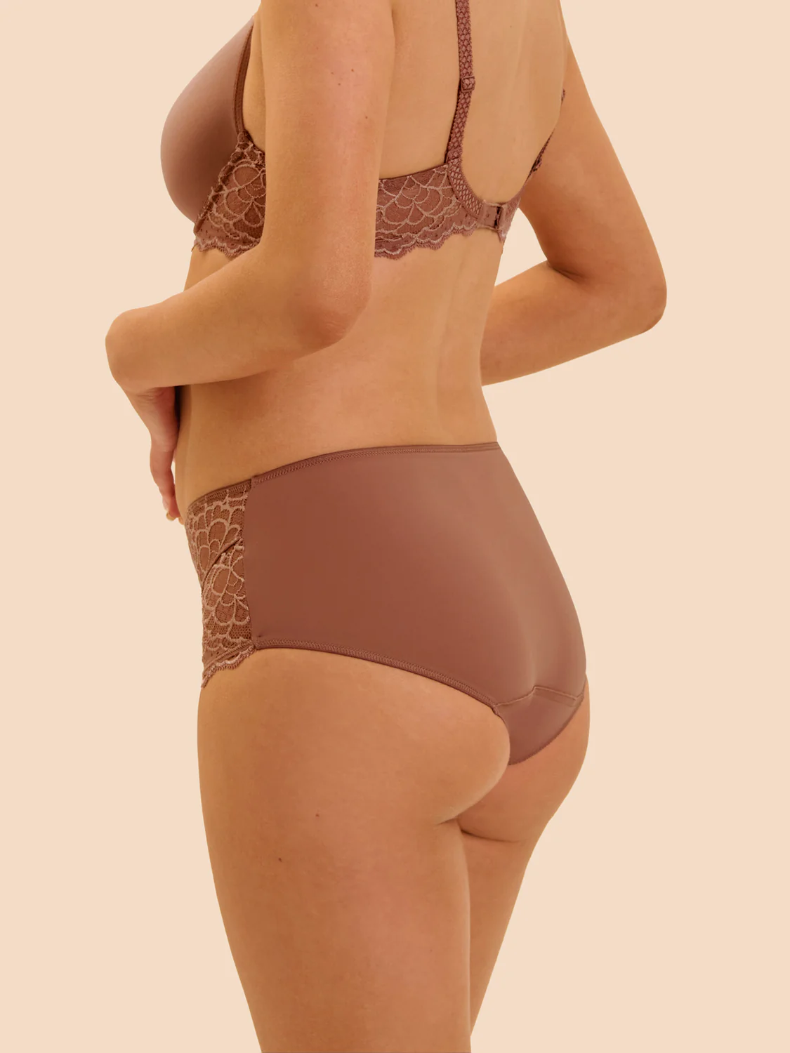 Culotte taille haute - Brun coco - Image 2