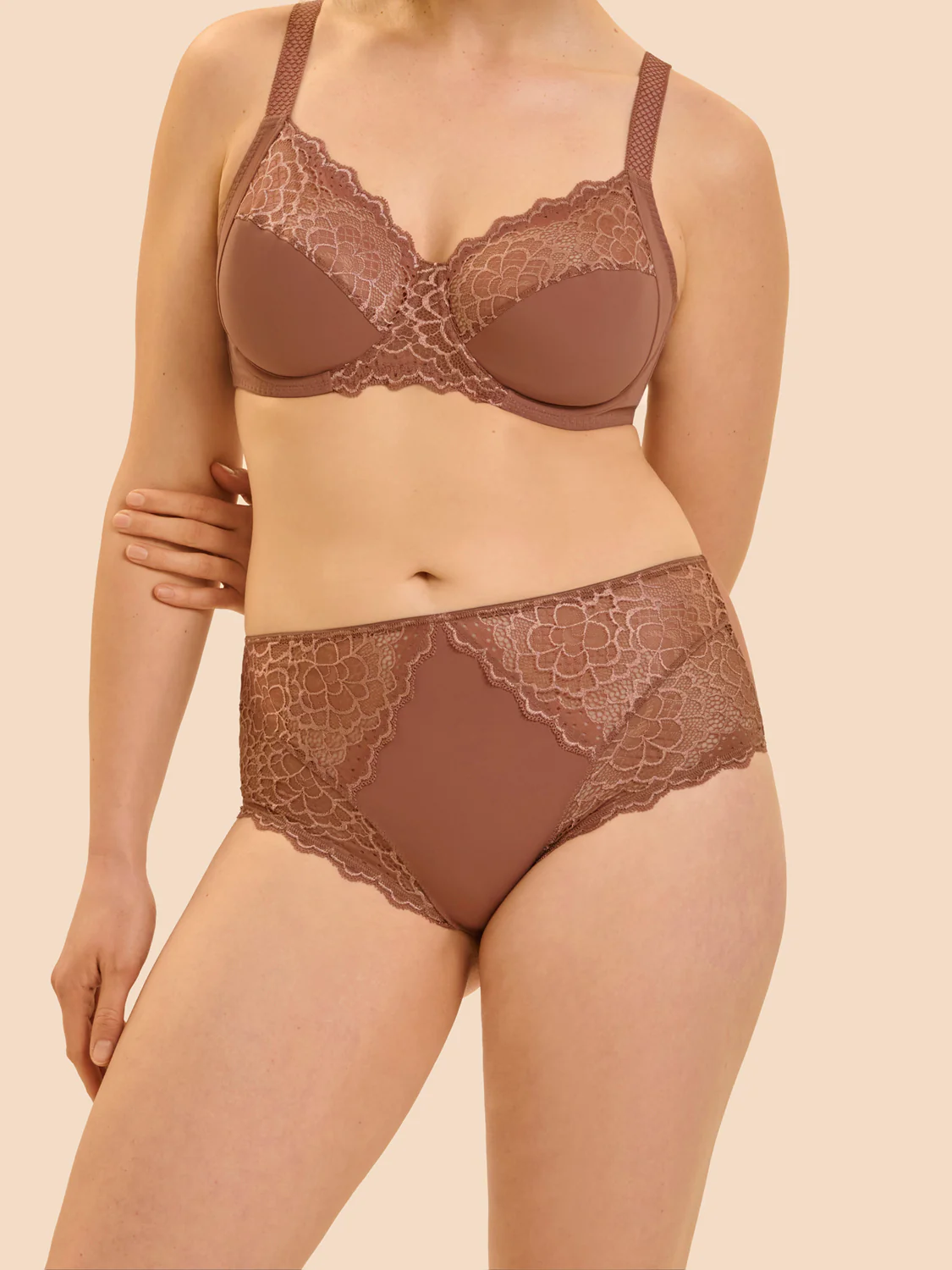 Culotte taille haute - Brun coco - Image 4