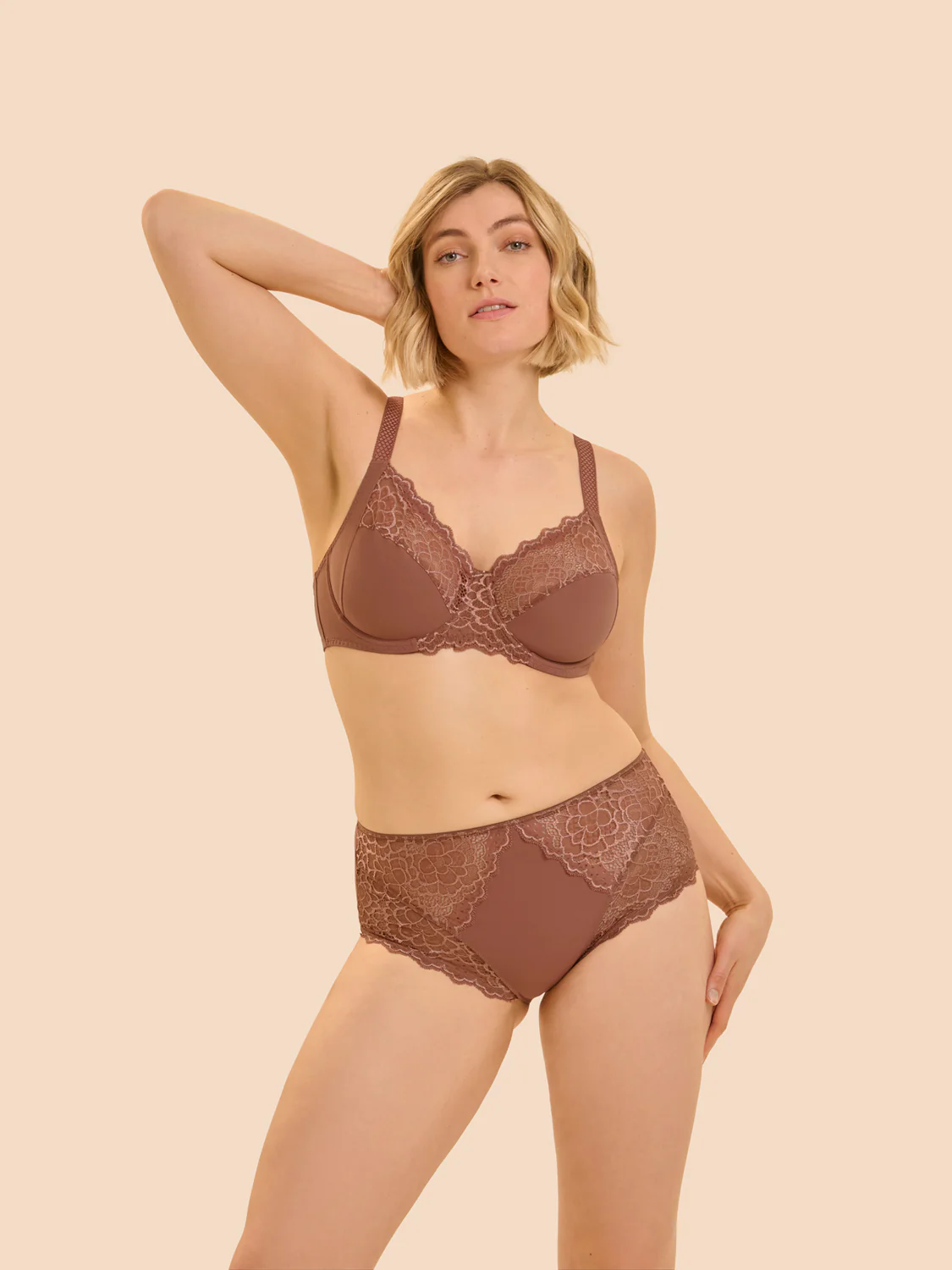 Culotte taille haute - Brun coco - Image 6