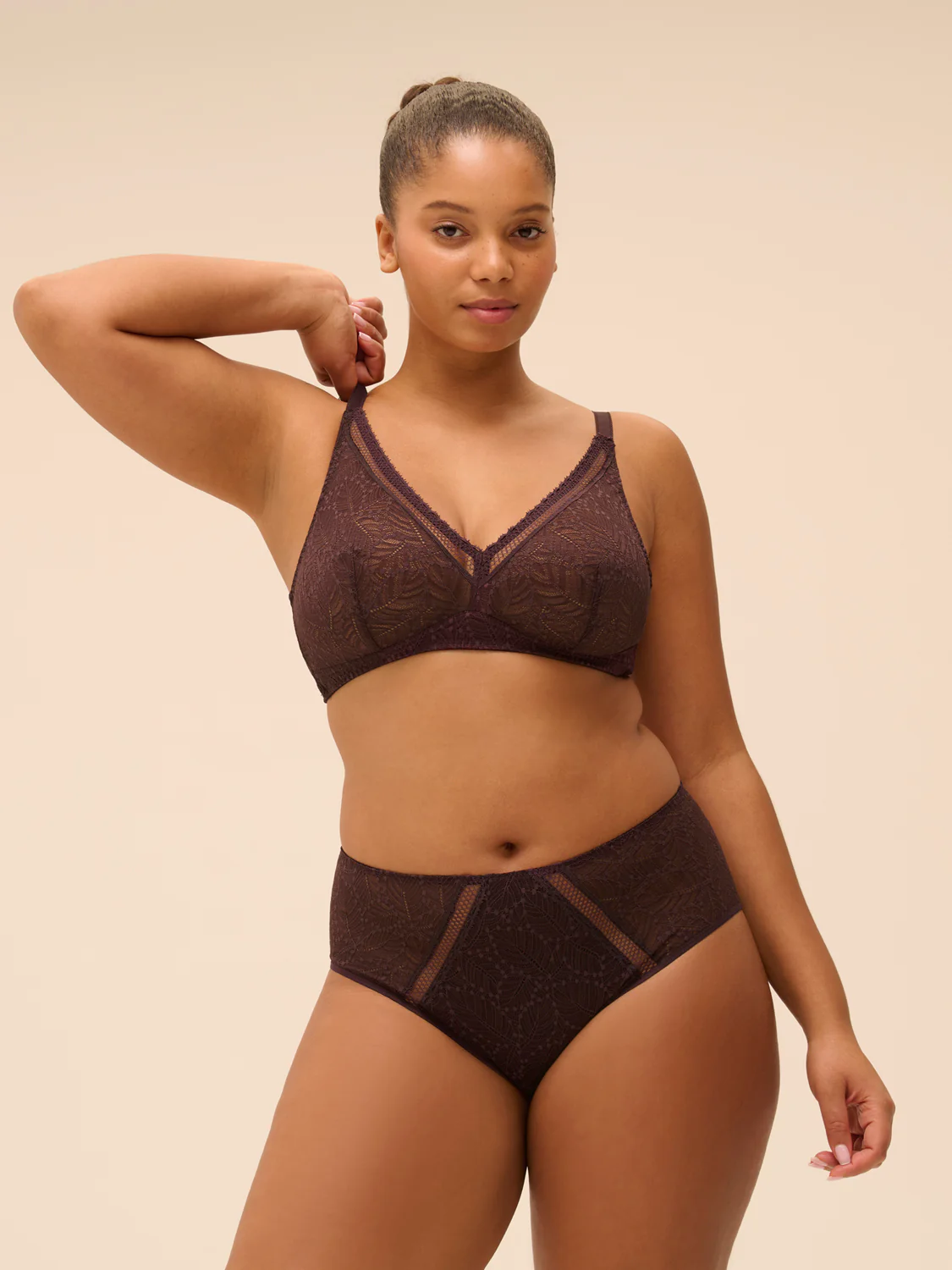 Culotte taille haute - Brun Foncé - Image 9