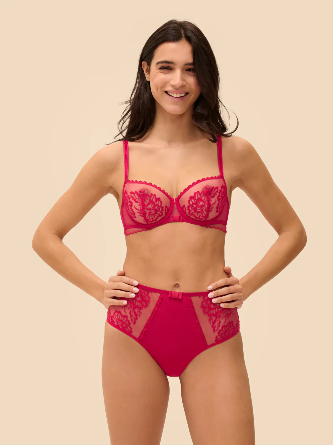 Culotte taille haute - Cranberry - Image 3
