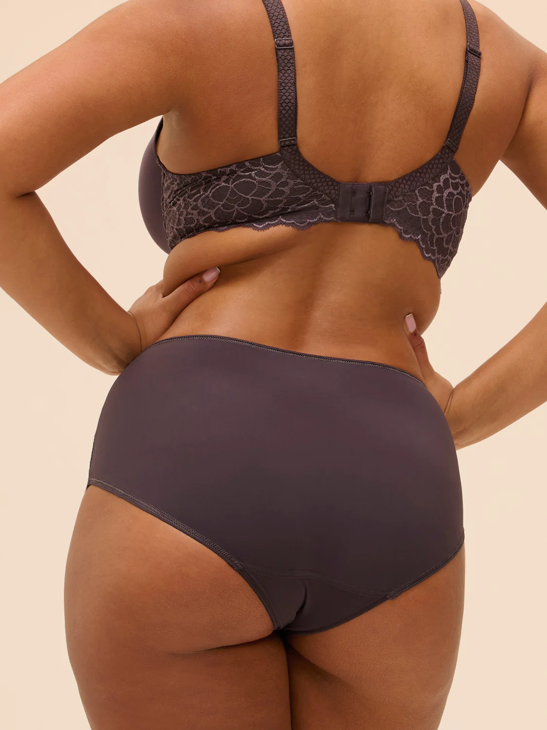Culotte taille haute - Gris Graphite - Image 7