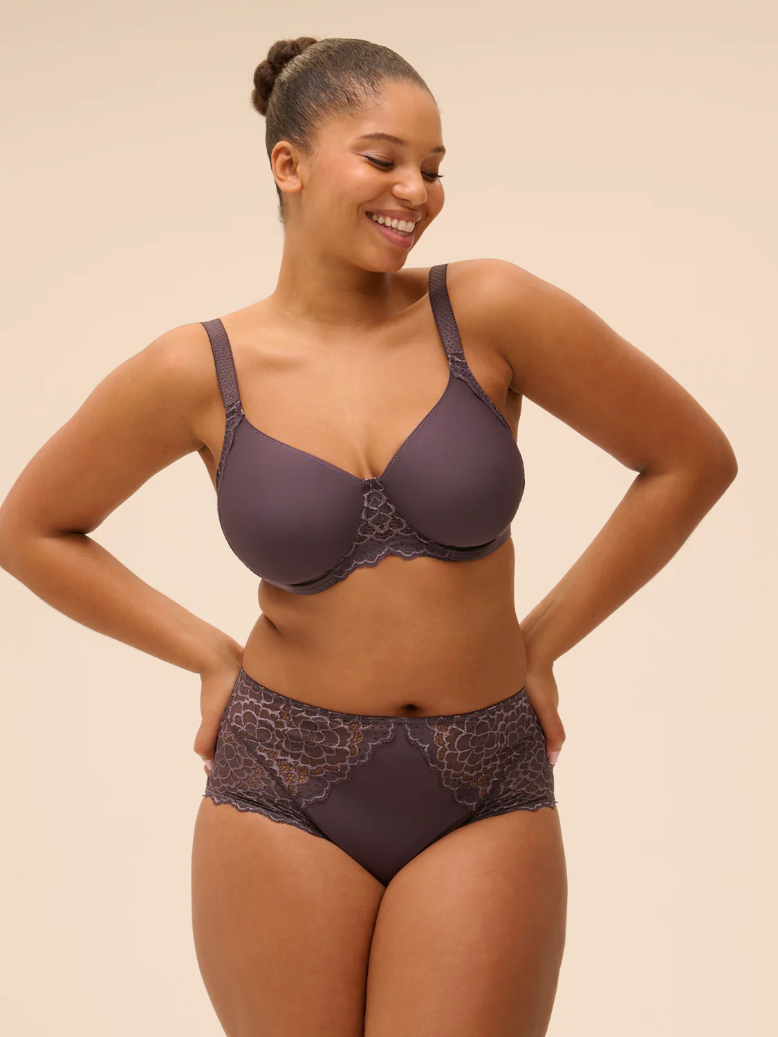 Culotte taille haute - Gris Graphite - Image 8