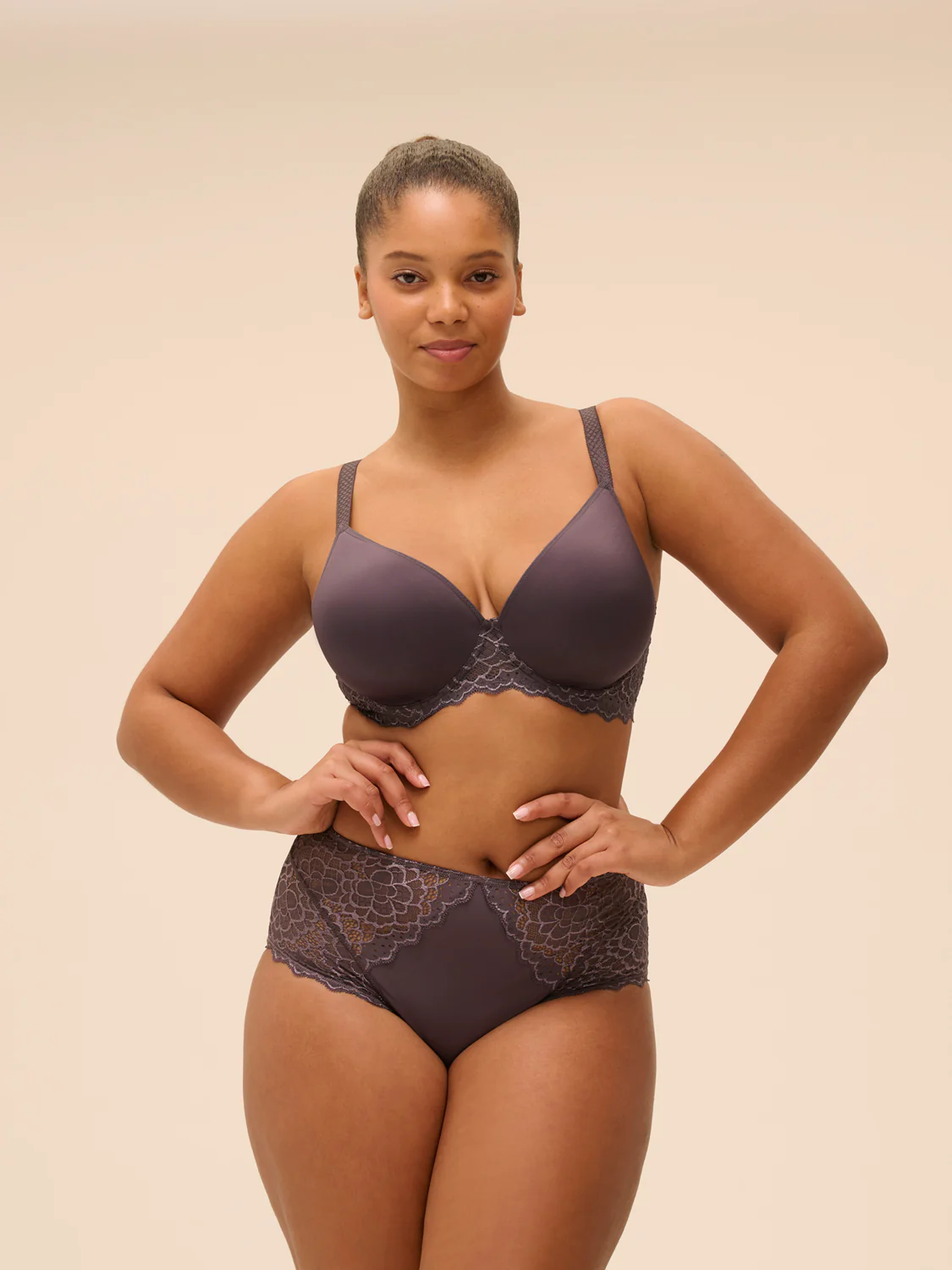 Culotte taille haute - Gris Graphite - Image 9