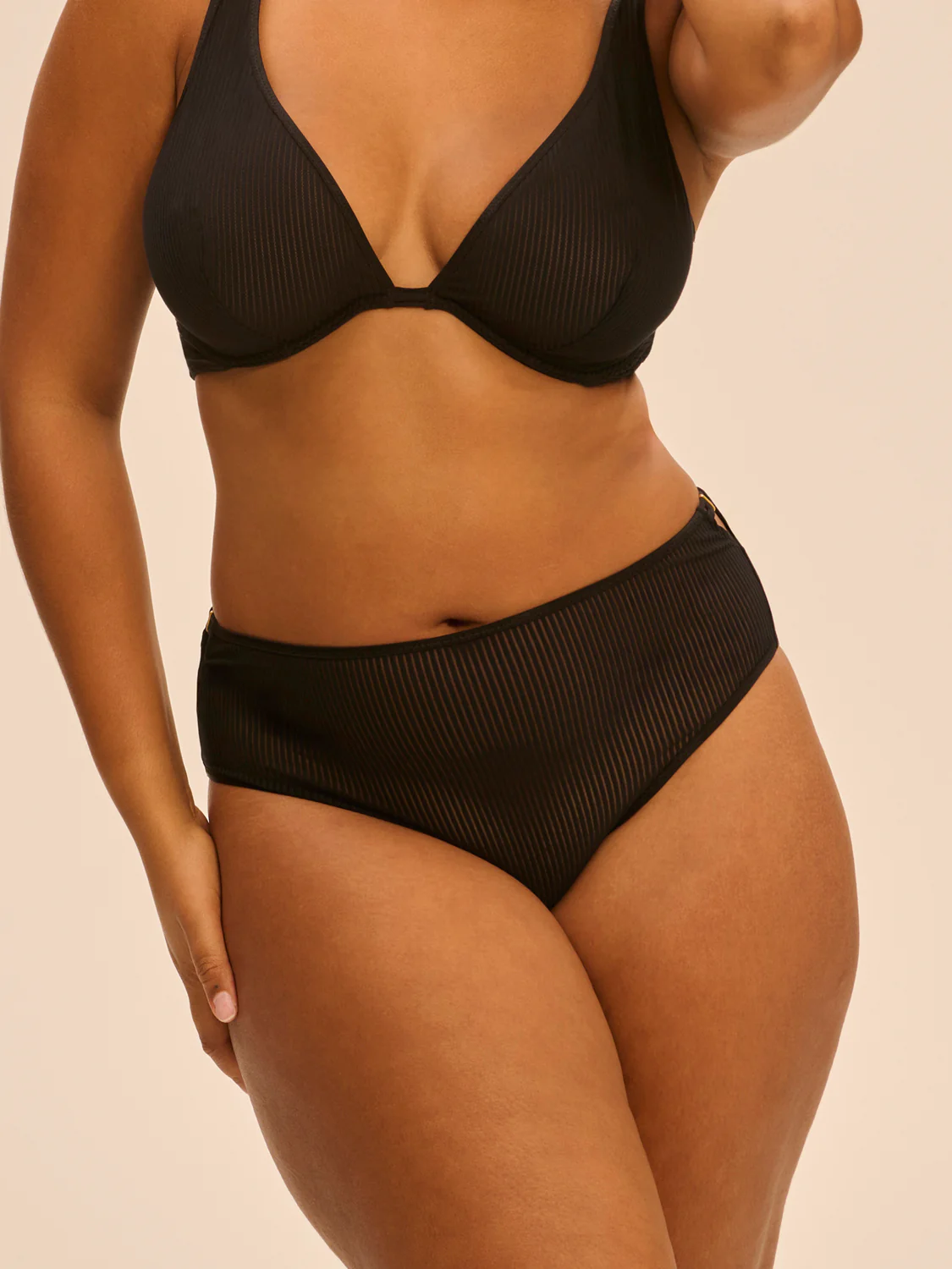Culotte taille haute - Noir - Image 6