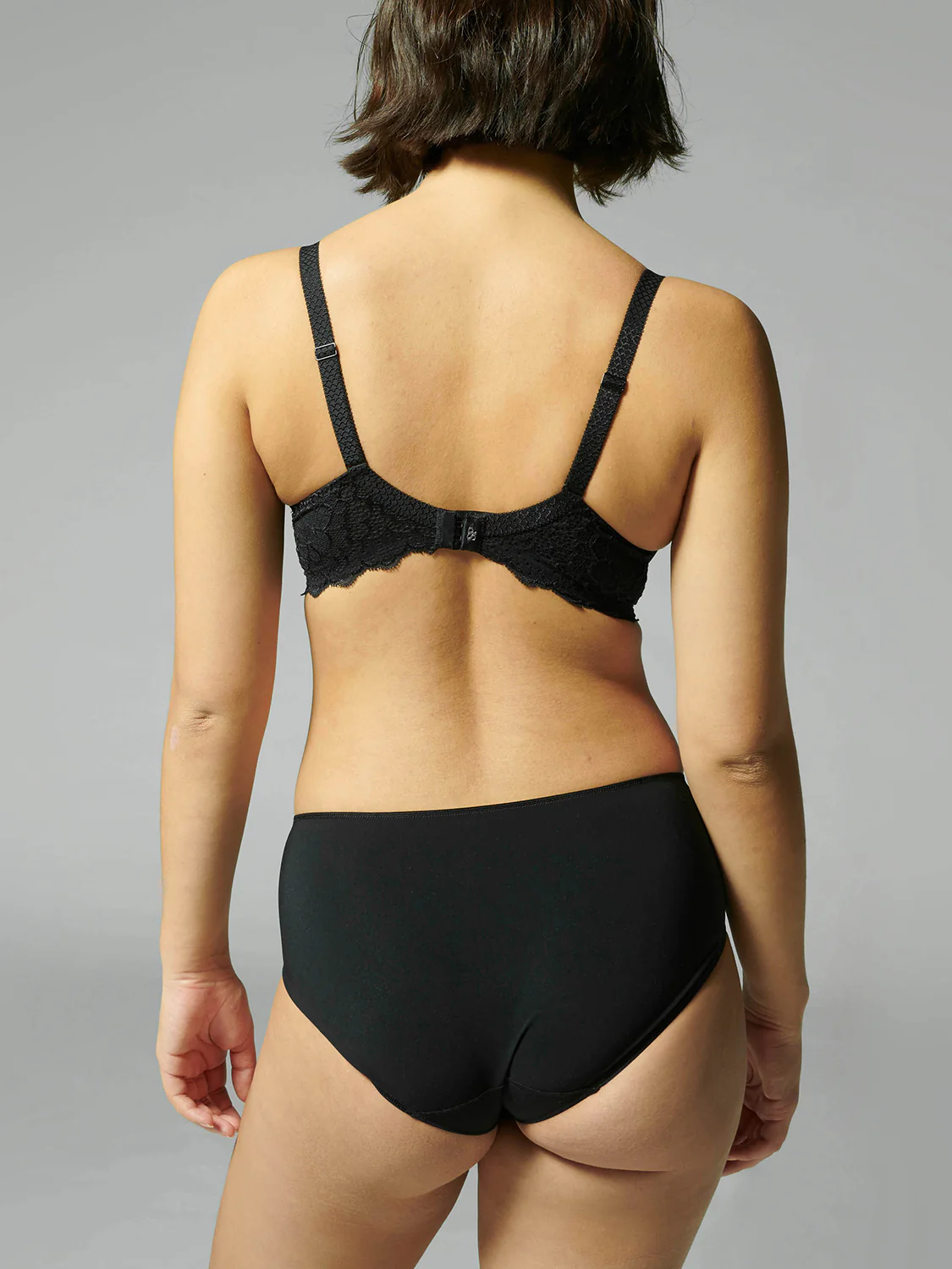 Culotte taille haute - Noir - Image 3
