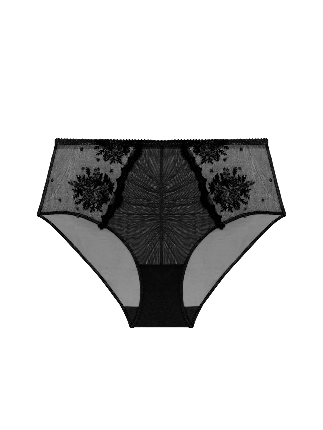 Culotte taille haute - Noir - Image 4
