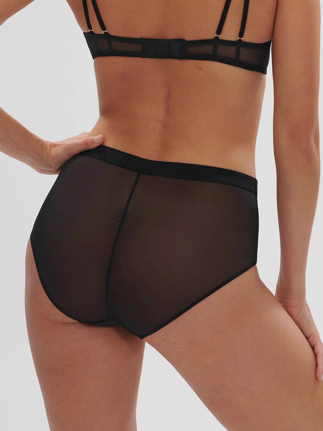 Culotte taille haute - Noir - Image 2