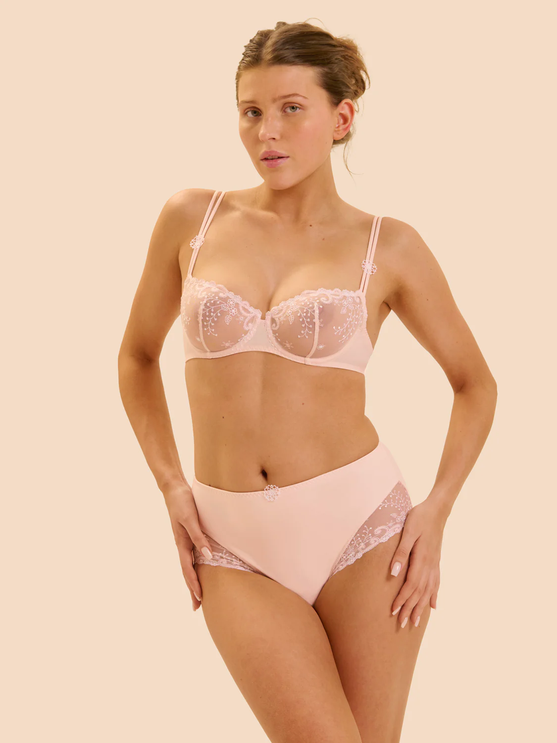 Culotte taille haute - Poudre - Image 3