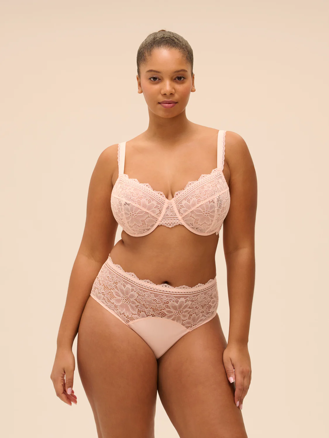 Culotte taille haute - Poudre Pétale - Image 9