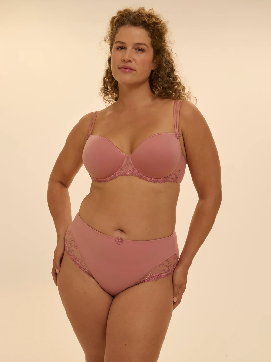 Culotte taille haute - Rose Fumé - Image 9