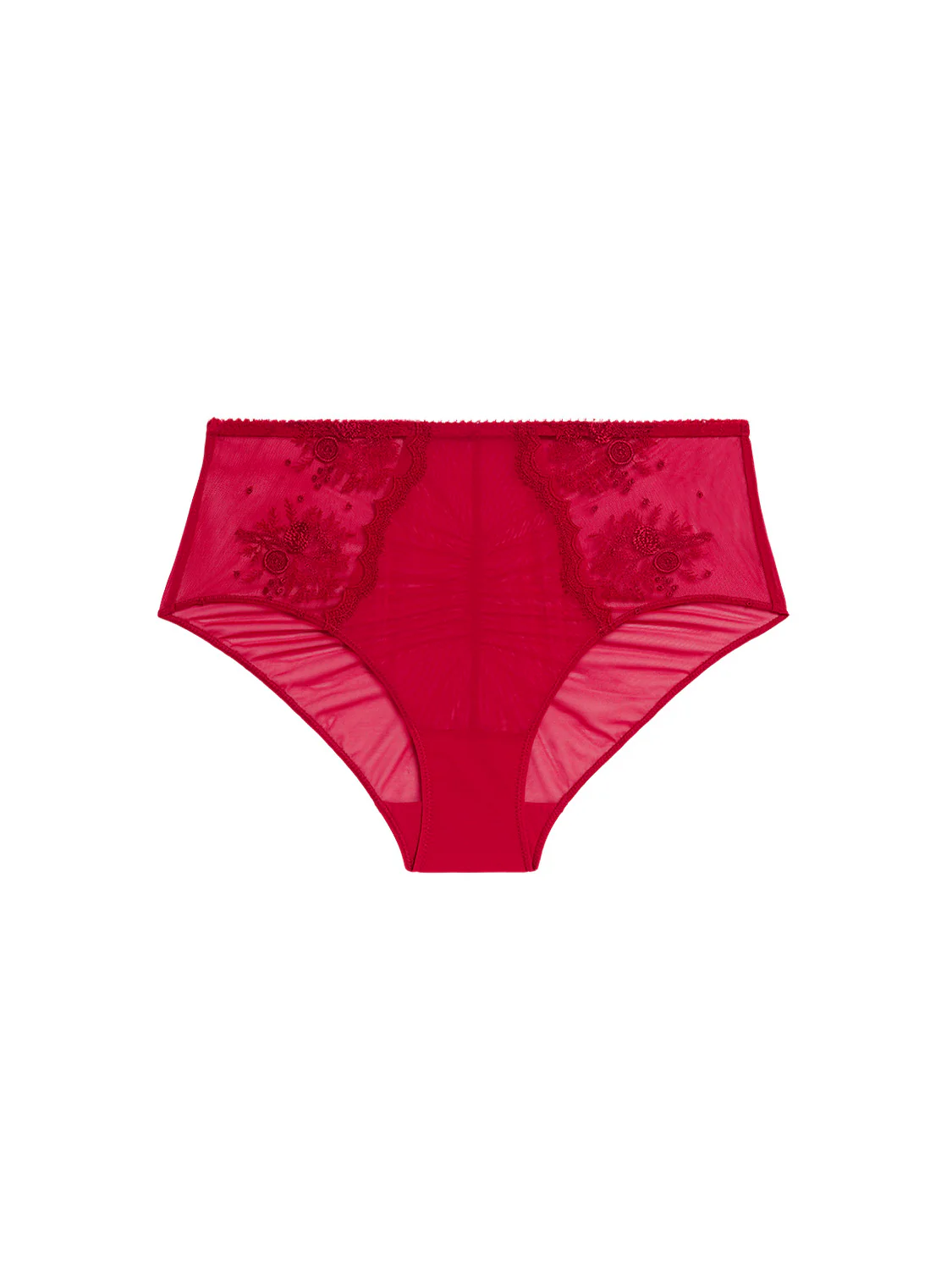 Culotte taille haute - Rouge Opéra - Image 4