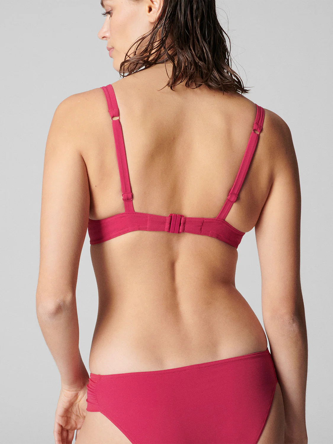 Haut de maillot de bain à coque - Framboise - Image 2