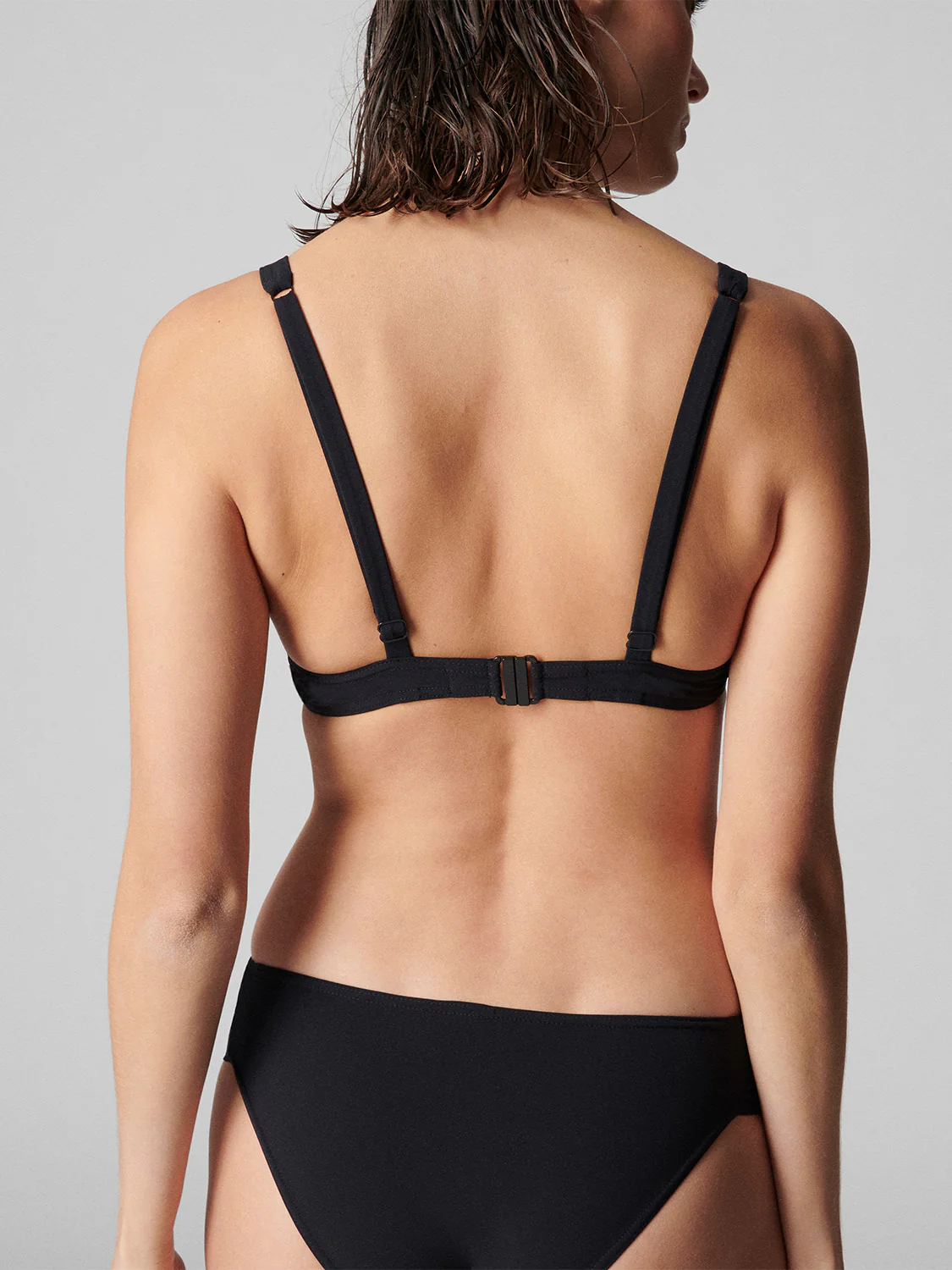 Haut de maillot de bain à coque - Noir - Image 3