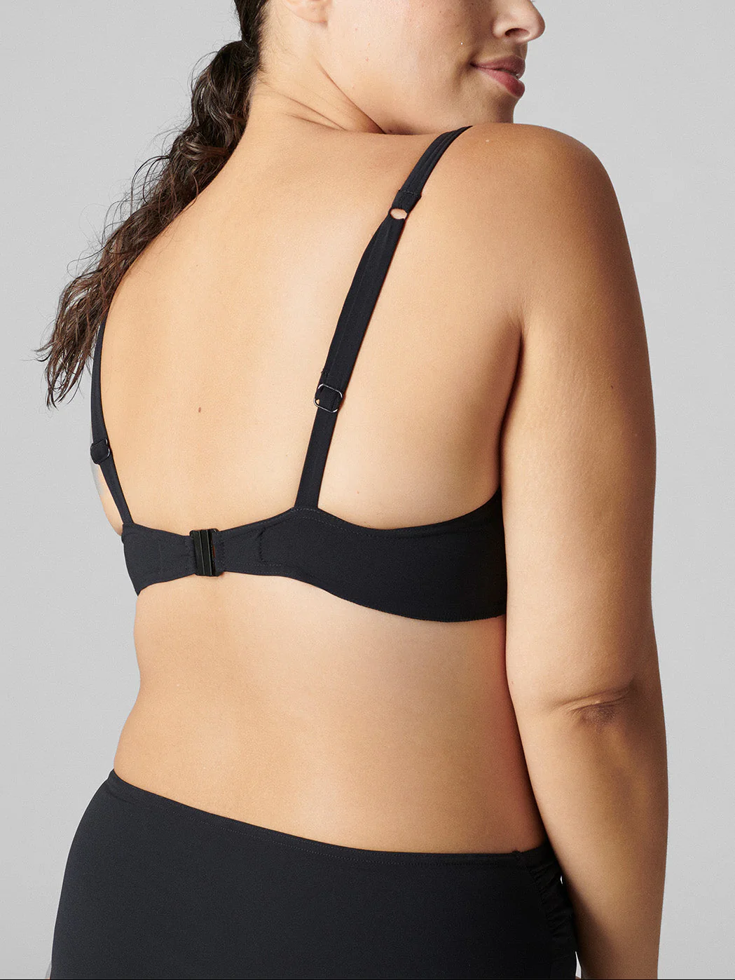 Haut de maillot de bain à coque - Noir - Image 5