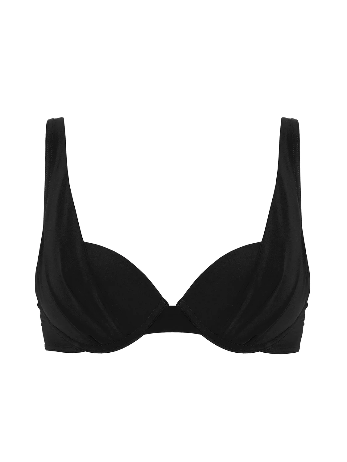 Haut de maillot de bain à coque - Noir - Image 6