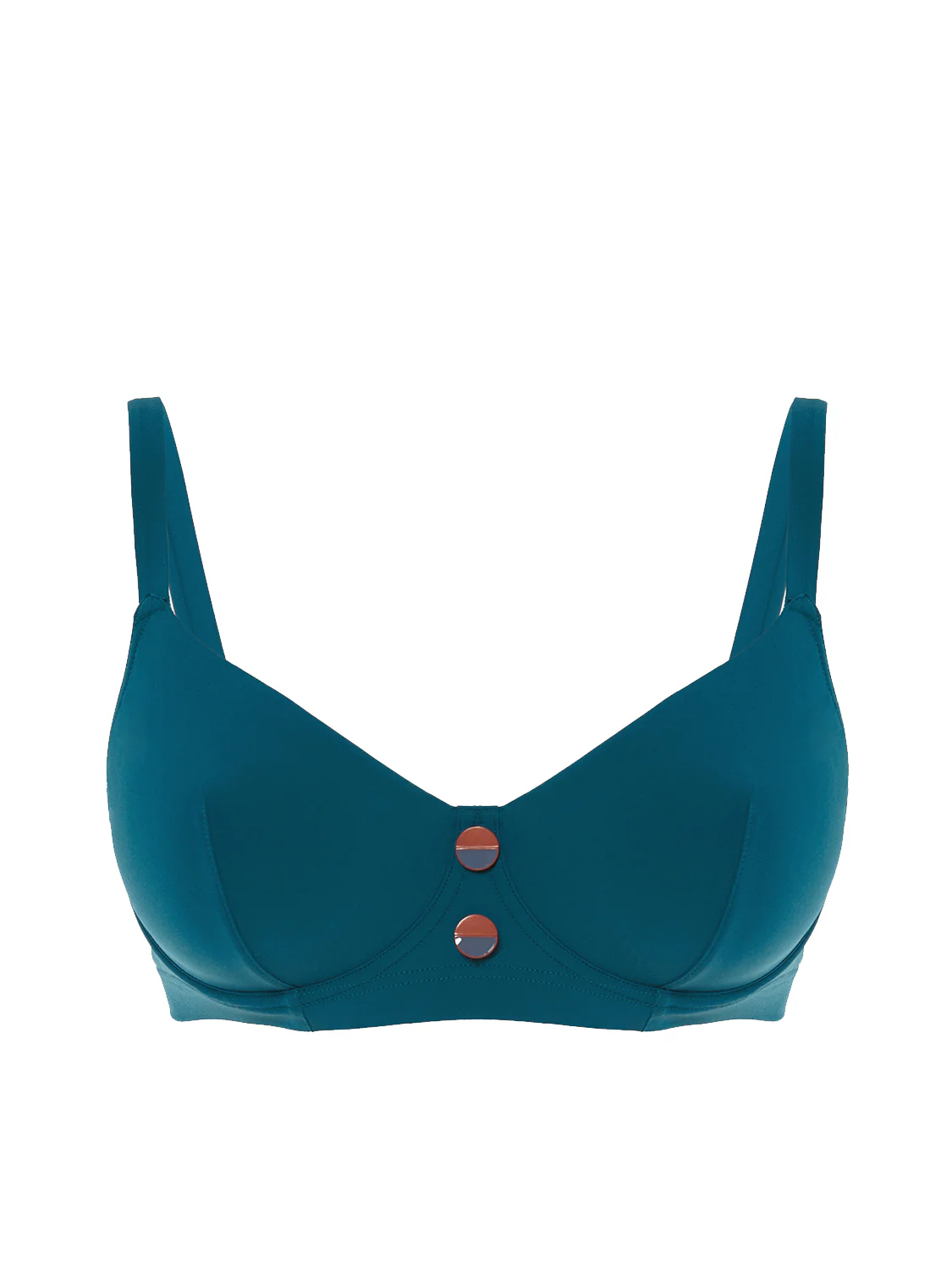 Haut de maillot de bain avec armatures - Bleu mystère - Image 3