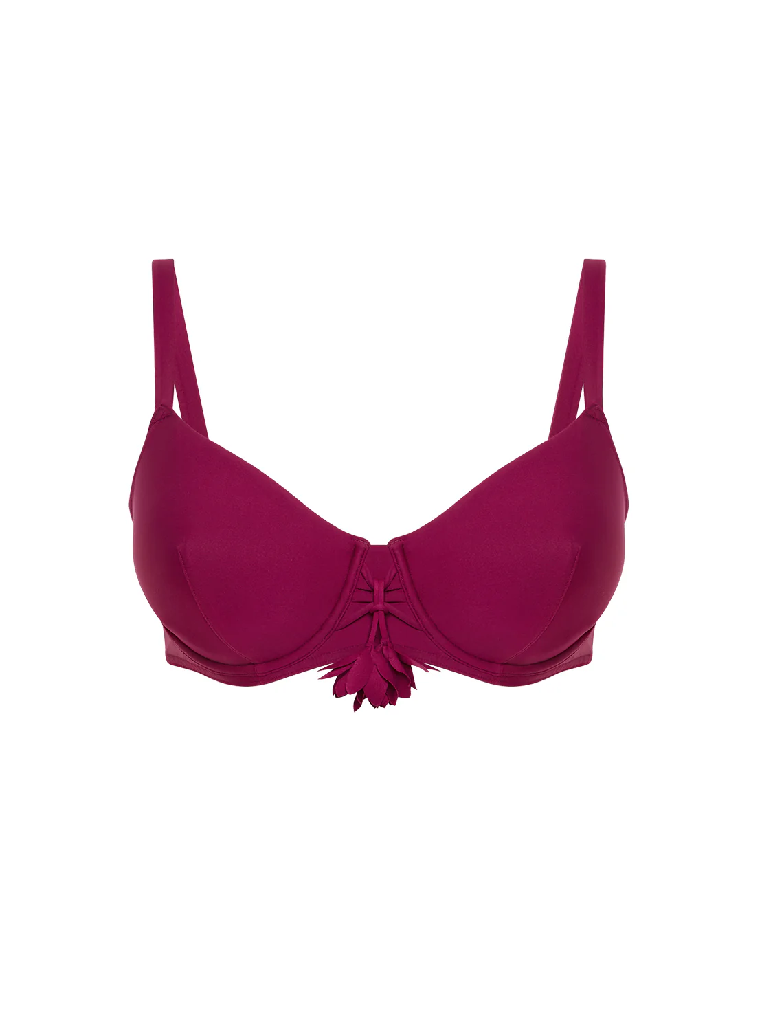 Haut de maillot de bain avec armatures - Cassis - Image 7