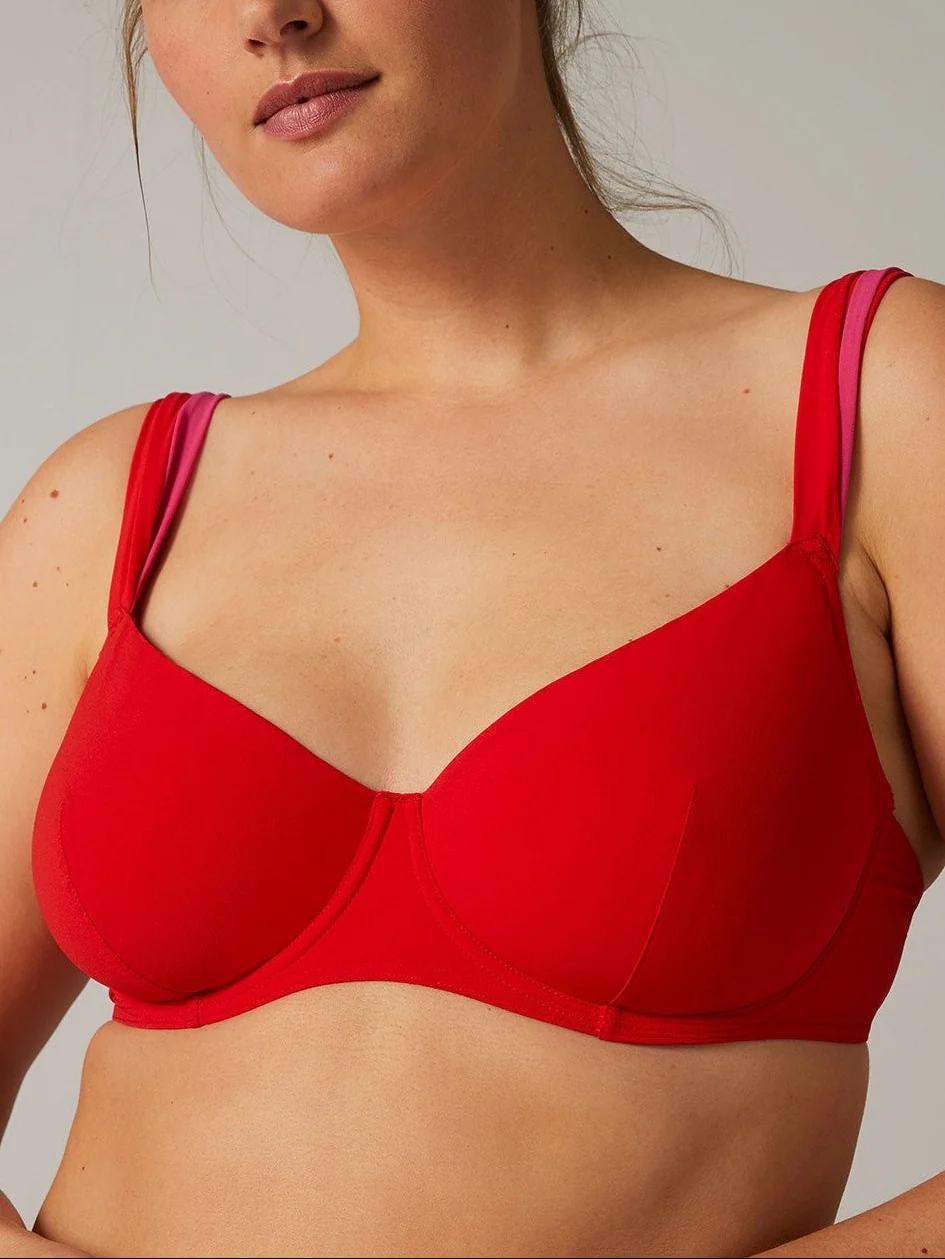 Haut de maillot de bain avec armatures - Cherry - Image 2