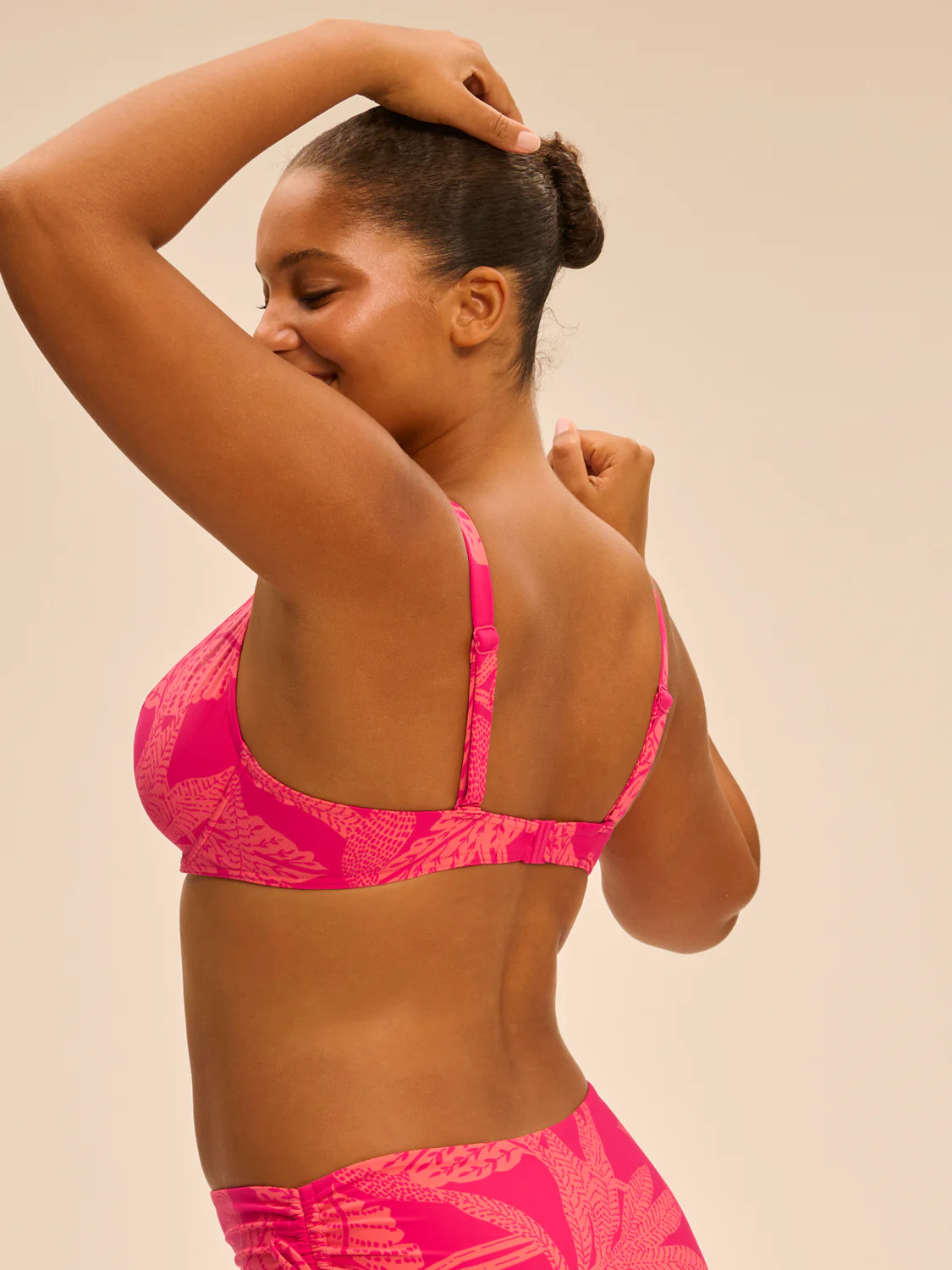 Haut de maillot de bain avec armatures - Imprimé Bright Rose - Image 2