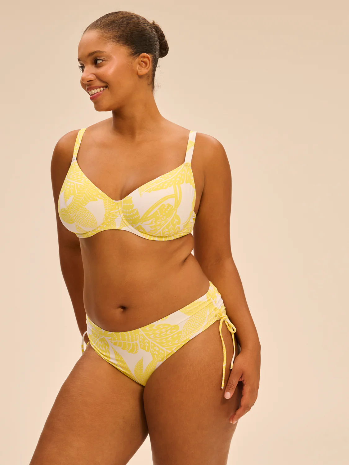 Haut de maillot de bain avec armatures - Imprimé Pluméria - Image 3