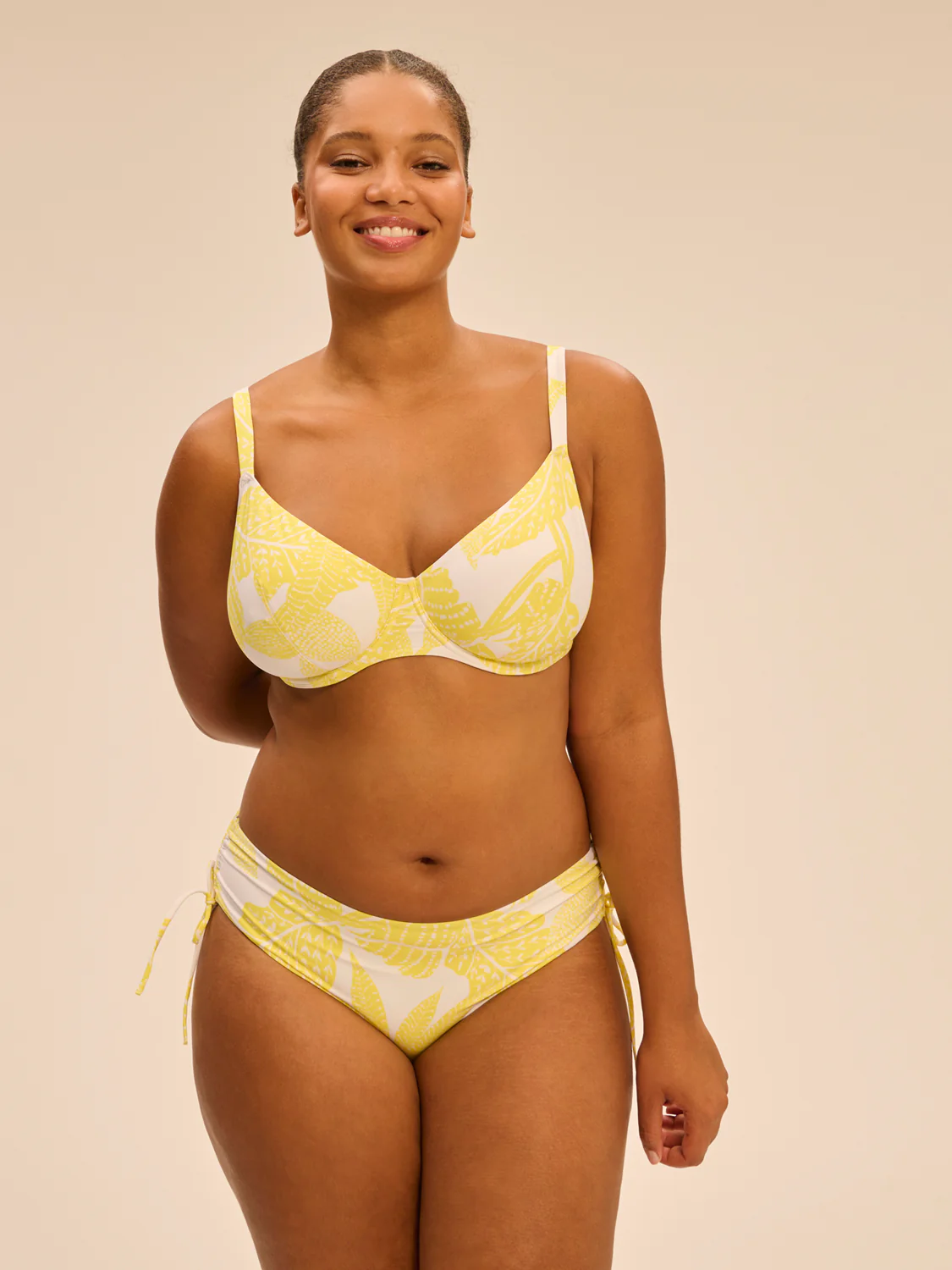 Haut de maillot de bain avec armatures - Imprimé Pluméria - Image 4